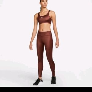 Nike Women's One Shine Tights Bronze Eclipse